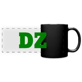 Dz - Panorama-Tasse farbig - Schwarz - Vorne