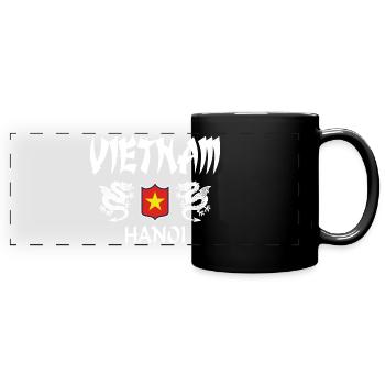 Vietnam - Panorama-Tasse farbig - Schwarz - Vorne