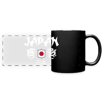 Japan - Panorama-Tasse farbig - Schwarz - Vorne