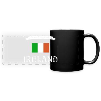 Irlande Irlande - Mug panoramique uni - noir - Devant