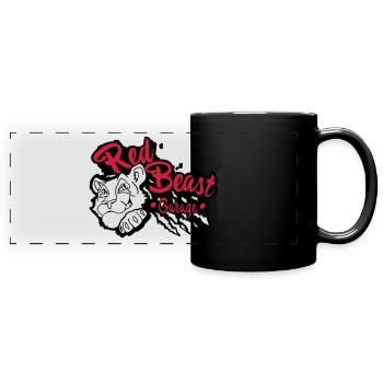 Red Beast Garage - Mug panoramique uni - noir - Devant