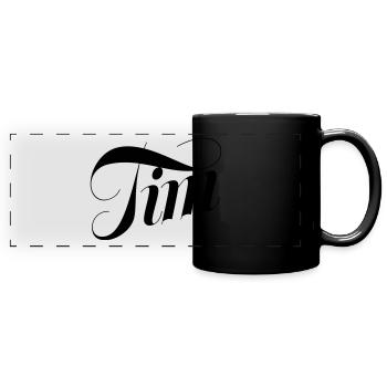 Tim - Mug panoramique uni - noir - Devant