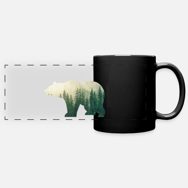 Aventure Outsider Outdoor Nature - Mug panoramique uni - noir