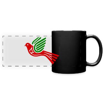 Dove of peace dove - Full Colour Panoramic Mug - black - Front