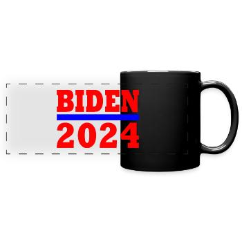 Joe biden 2024 - Full Colour Panoramic Mug - black - Front