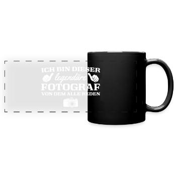 Fotografie Spruch Männer Fotograf - Panorama-Tasse farbig - Schwarz - Vorne