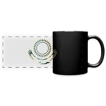 Kazakhstan Adler noble - Full Colour Panoramic Mug - black - Front