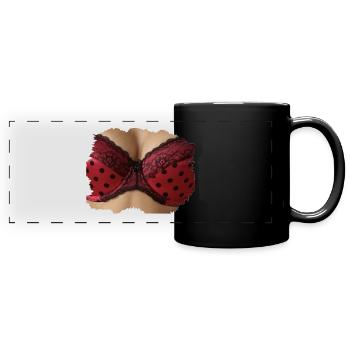 Big tits - Full Colour Panoramic Mug - black - Front