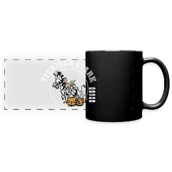 Strong as a team - Full Colour Panoramic Mug - black - Front
