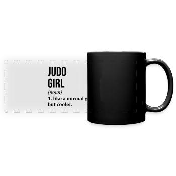 Judo - Full Colour Panoramic Mug - black - Front