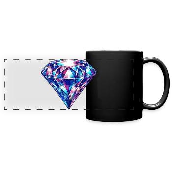 Diamond - Full Colour Panoramic Mug - black - Front