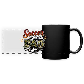 Soccer Dad - Full Colour Panoramic Mug - black - Front