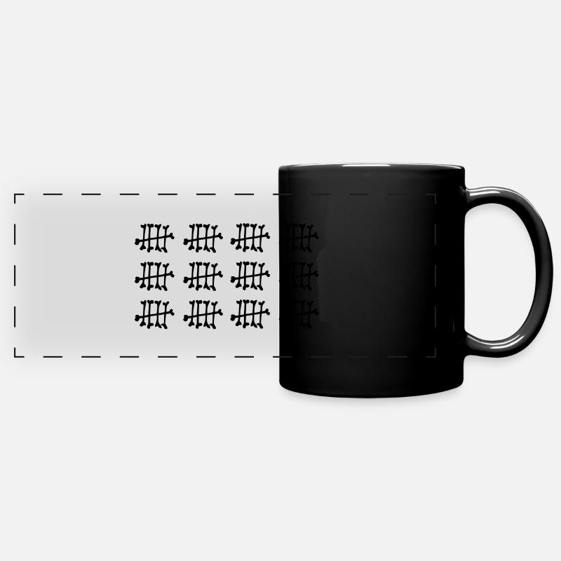 60 - Panorama-Tasse farbig - Schwarz