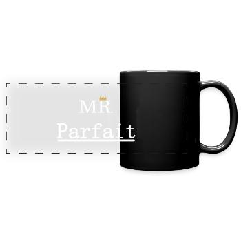 Mr Parfait - Mug panoramique uni - noir - Devant