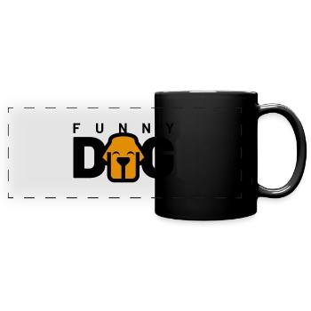 DRÔLE DE CHIEN - Mug panoramique uni - noir - Devant