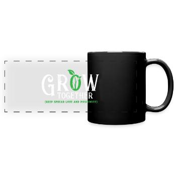 shirt new 03 - Panorama-Tasse farbig - Schwarz - Vorne