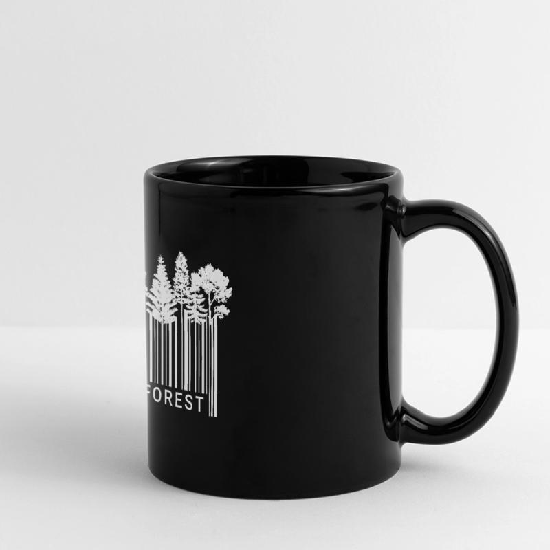 Code à barres Forest Nature Forest Code Trees 2 Mug panoramique uni