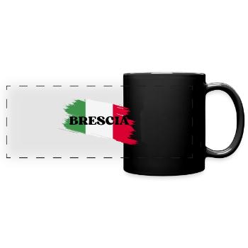 Bresscia Bella Italia - Panorama-Tasse farbig - Schwarz - Vorne