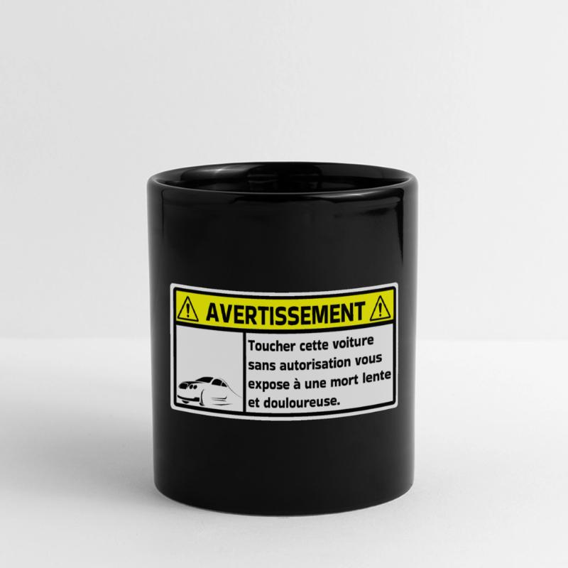 Warnung Panorama-Tasse farbig