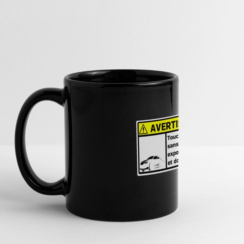 Warnung Panorama-Tasse farbig