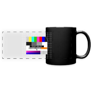 TV Test Image Big Bang Mac Display Capture d’écran - Mug panoramique uni - noir - Devant