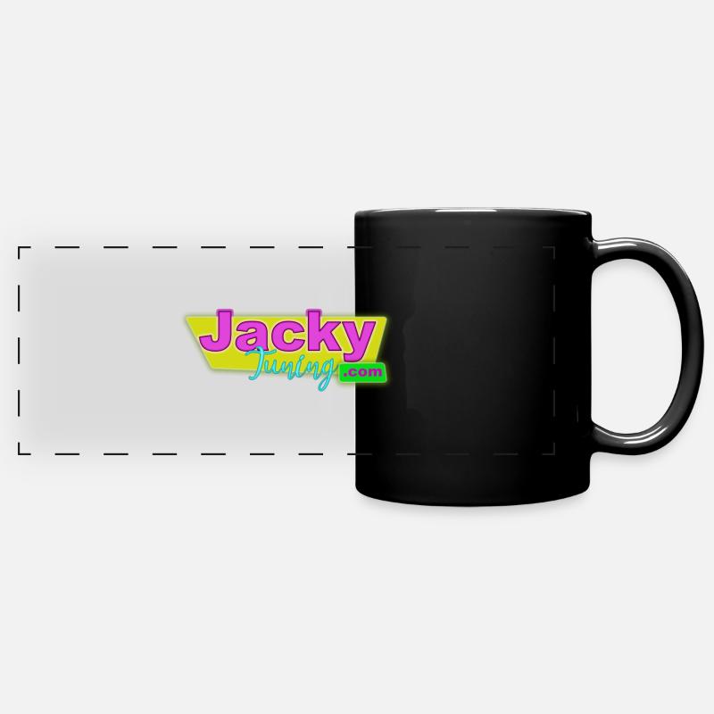 logo jacky - Mug panoramique uni - noir
