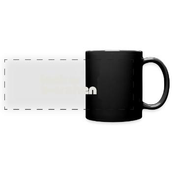 lecker bierchen - Panorama-Tasse farbig - Schwarz - Vorne