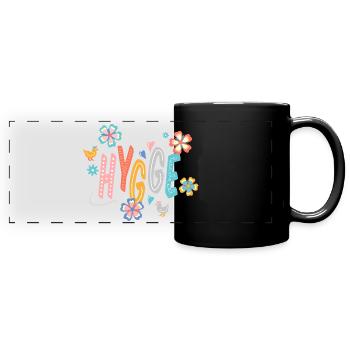 Hygge - Full Colour Panoramic Mug - black - Front