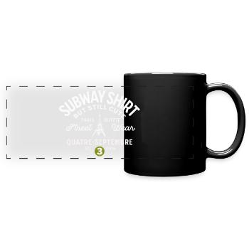 Pariser U-Bahn-Shirt 4. September - Panorama-Tasse farbig - Schwarz - Vorne