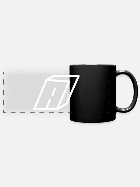 Gliederungsbrief A - Panorama-Tasse farbig - Schwarz