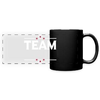 Team Stars - Panorama-Tasse farbig - Schwarz - Vorne