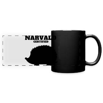 narvalo certified - Mug panoramique uni - noir - Devant