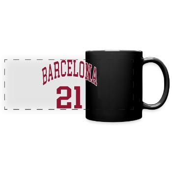 Barcelona 21 - Full Colour Panoramic Mug - black - Front