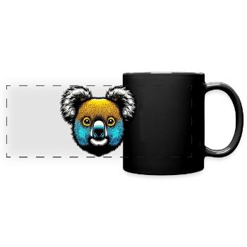 Koala - Full Colour Panoramic Mug - black - Front