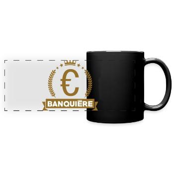 Banker | Banking | Finance - Full Colour Panoramic Mug - black - Front