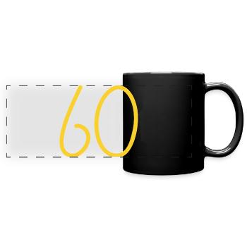 60 - Full Colour Panoramic Mug - black - Front