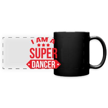 je suis un super danseur - Mug panoramique uni - noir - Devant