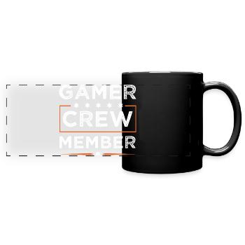 Équipe de joueurs - Mug panoramique uni - noir - Devant