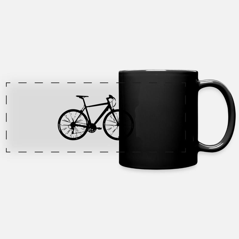 bicycle - Mug panoramique uni - noir