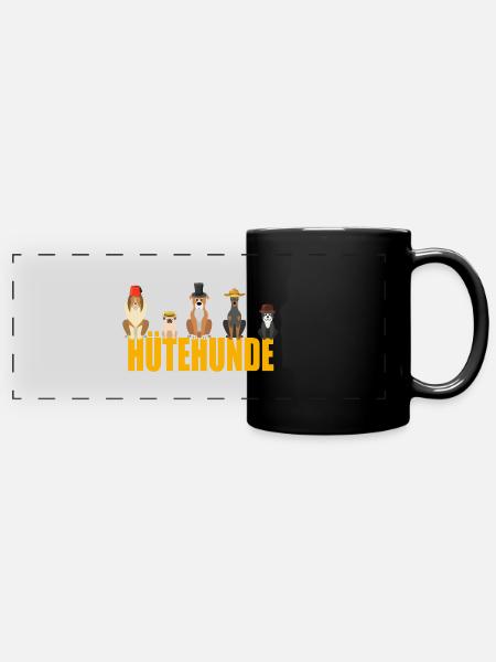 Hütehunde Schäferhunde Hütehund - Panorama-Tasse farbig - Schwarz