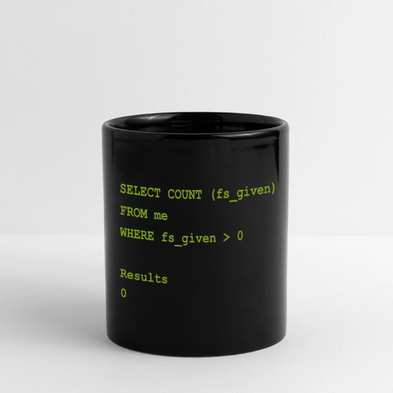 Select count geschenk Programming Informatique Mug panoramique uni
