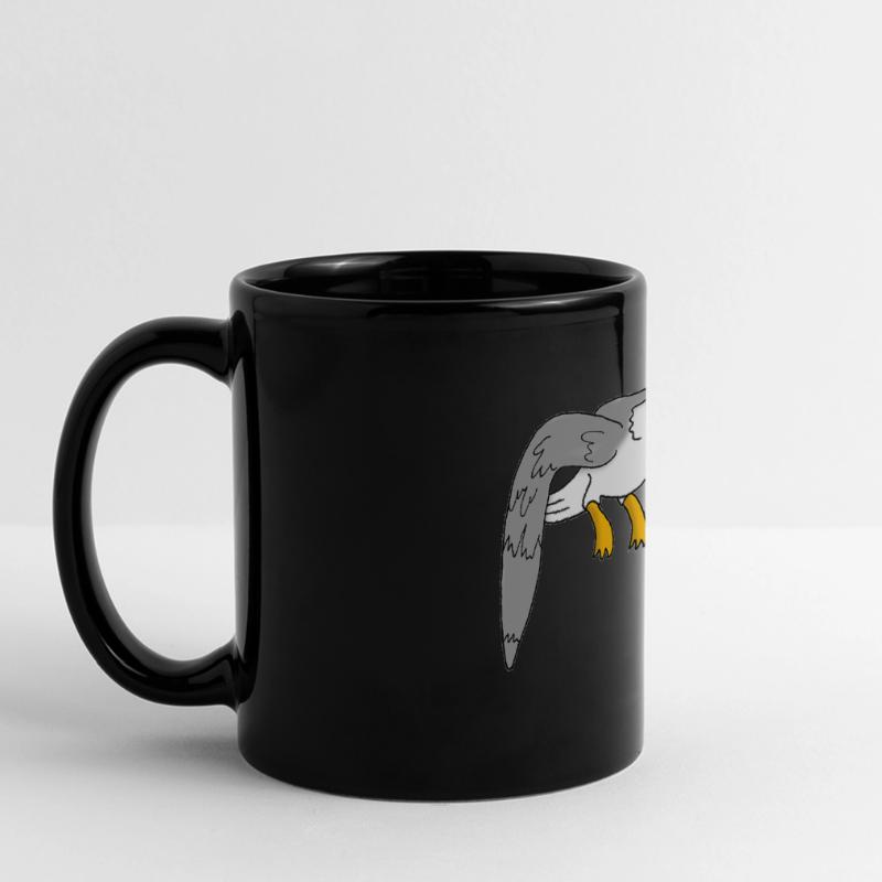 Möwe Panorama-Tasse farbig