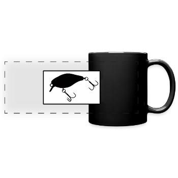 Cadre Wobbler - Mug panoramique uni - noir - Devant