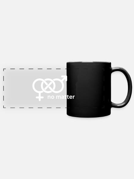 LGBT - Panorama-Tasse farbig - Schwarz