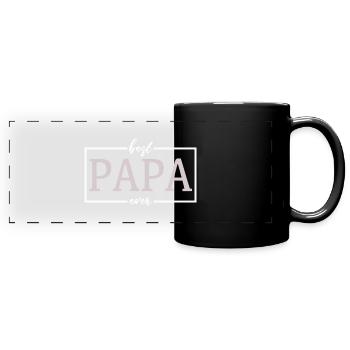 Le meilleur papa - Mug panoramique uni - noir - Devant