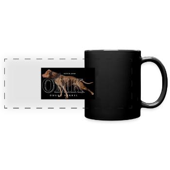 OMK Logo - Mug panoramique uni - noir - Devant