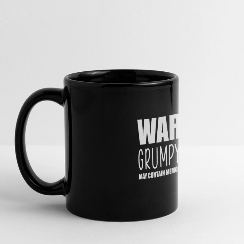 Warning grumpy old git Full Colour Panoramic Mug