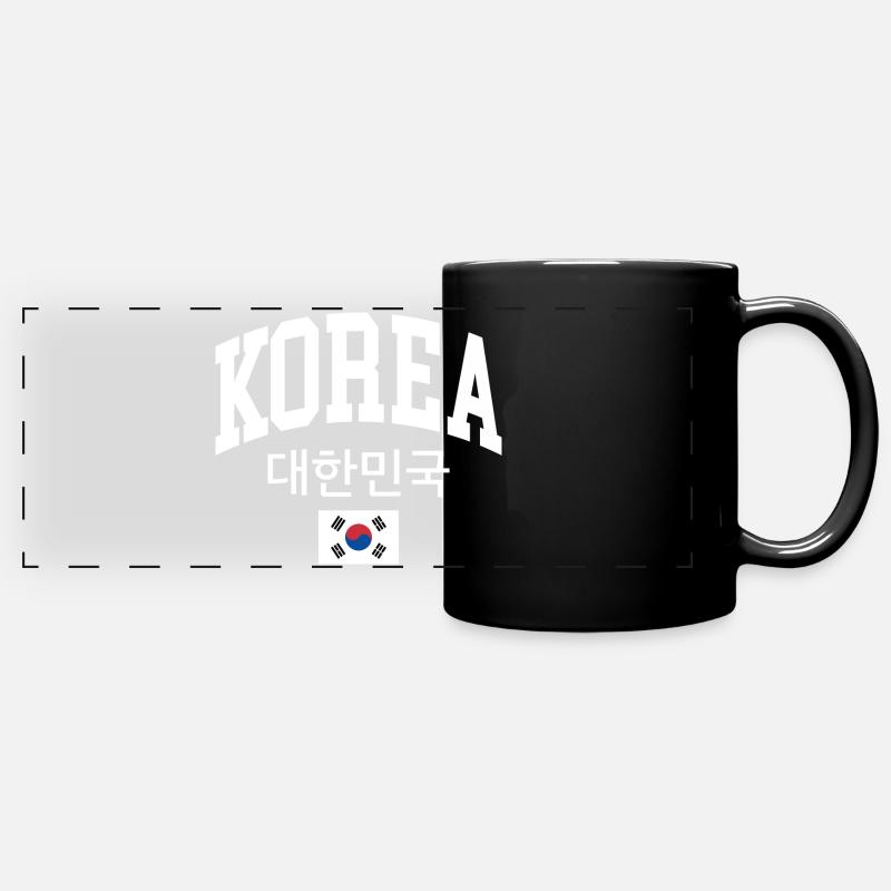 Korea - Full Colour Panoramic Mug - black