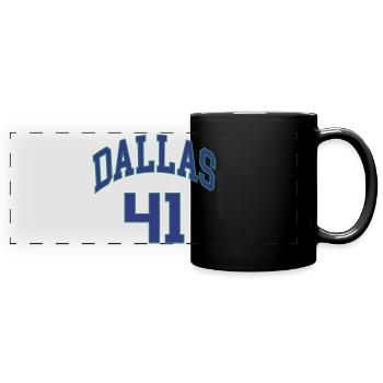 Dallas 41 - Panorama-Tasse farbig - Schwarz - Vorne