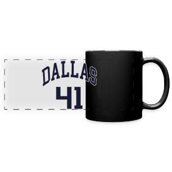 Dallas 41 - Panorama-Tasse farbig - Schwarz - Vorne